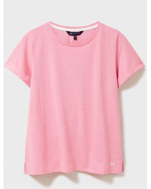 Crew Perfect Slub 100% Cotton T-Shirt - Pink