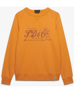 Superdry Micro Logo Crew Sweater - Orange