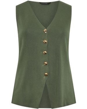 Evans Knitted Waistcoat - Green