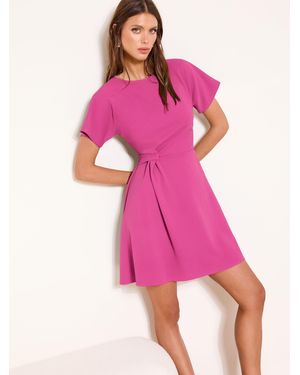 Lipsy Knot Side Midi Dress - Pink