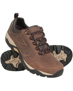 Mountain Warehouse Pioneer Ii Waterproof Extreme Leather Walking Shoes - Brown
