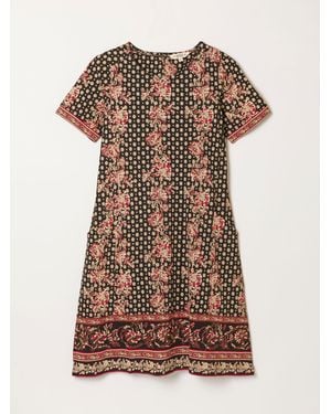 FatFace Fatface Simone Petite Jersey Dress - Brown