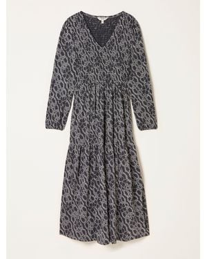 FatFace Fatface Danielle Petite Midi Jersey Dress - Gray