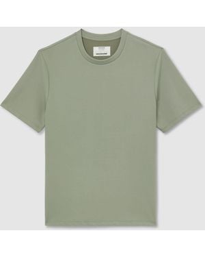 Reiss R-Flex Stretch-Twill Tailored-Fit T-Shirt - Green