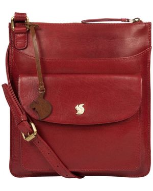 Conkca Lauryn Leather Cross-Body Bag - Red
