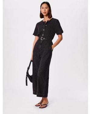 Whistles Button Down Jumpsuit - Black