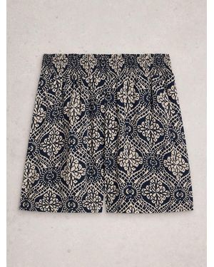 White Stuff Shelly Crinkle Shorts - Gray