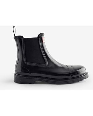 HUNTER Chelsea Commando Boots - Black
