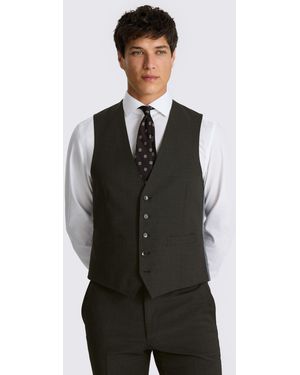 Moss Tailored Fit Performance Suit Waistcoat - Gray