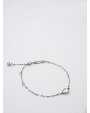 Ted Baker Hansaa: Crystal Heart Adjustable Bracelet - Natural