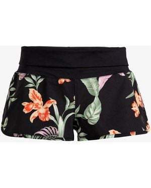 Roxy Tropical Print Endless Summer Shorts - Black