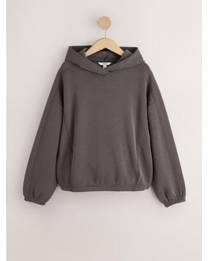 Next Charcoal Slinky Pullover Hoodie - Gray