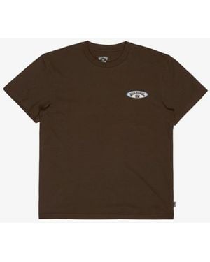 Billabong Orbit Arch Short Sleeve T-Shirt - Brown