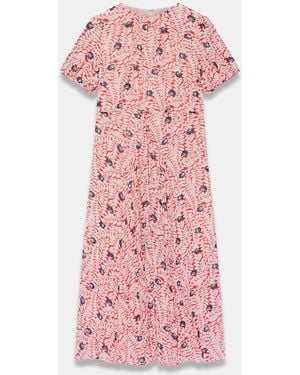 Mint Velvet Printed Maxi Dress - Pink