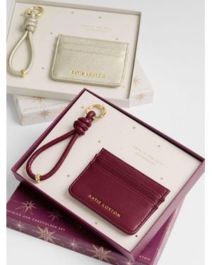 Katie Loxton Katie Loxton Keyring And Card Holder Gift Boxed - Natural