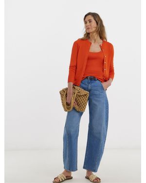 JD Williams Knitted Cardigan Tank Co-Ord - Orange