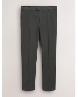 Next Charcoal Skinny Fit Suit Pants - Gray