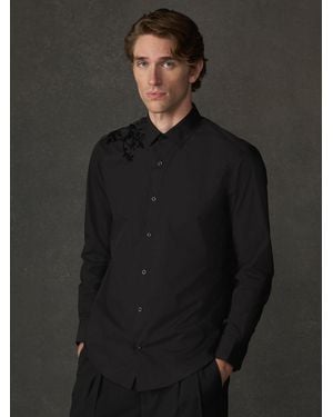 Next Embellished Regular Fit Long Sleeve Party Shirt - Gray