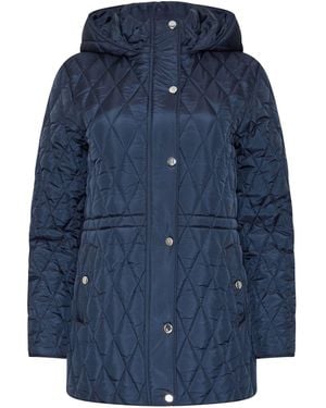 M Com Diamond Quilted Jacket - Blue