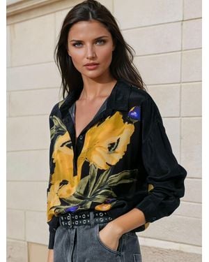 Religion Lauren Large Floral Print Shirt - Yellow