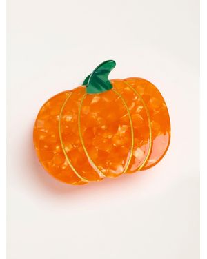 FatFace Fatface Halloween Pumpkin Claw Clip - Orange