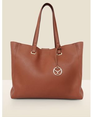 Sosandar Large Tote Bag - Brown