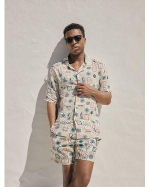Threadbare Short Sleeve Shirt - Natural