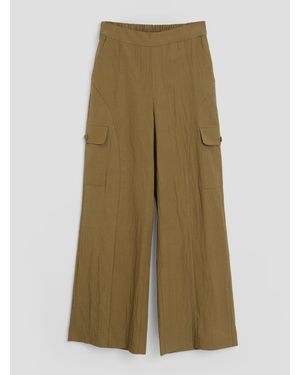 Threadbare Wide Leg Wide Leg Cargo Pants - Green