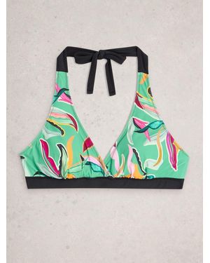 White Stuff Sunshine Reversible Bikini Top - Blue