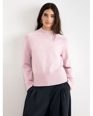 Phase Eight Marika Saddle Knit Jumper - Pink