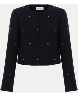 Phase Eight Rue Cropped Jacket - Blue