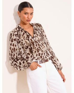 Lipsy Tie Neck Blouse - Pink