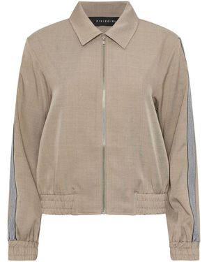 PixieGirl Petite Tailored Bomber Jacket - Natural