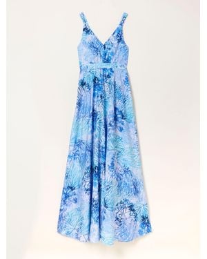 FatFace Fatface V & A Fatface Parachute Dress - Blue