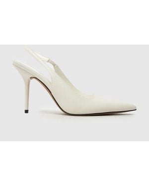 schuh Sade Slingback Court Shoes - White