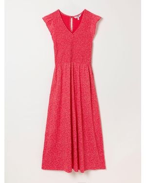 FatFace Fatface Demi Petite Jersey Midi Dress - Pink