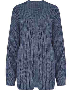 Pour Moi The Softest Open Knit Cardigan - Blue