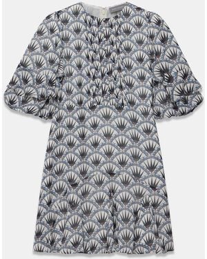 Mint Velvet Geo Print Mini Dress - Gray