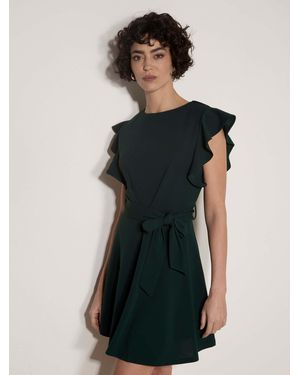 Apricot Jersey Crepe Mini Dress - Black