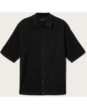 AllSaints Arket Short Sleeve Cardigan - Black