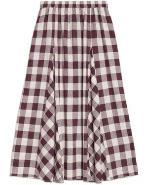 Albaray Gingham Skirt - Red