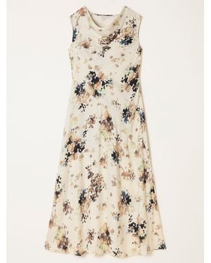 FatFace Fatface Liza Cowl Neck Midi Dress - Natural