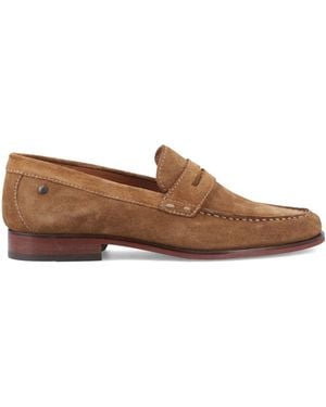 Base London Slate Penny Loafer - Brown