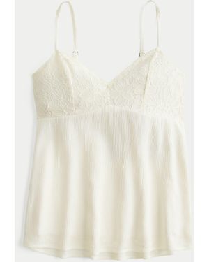 Hollister Lace Cami Top - White