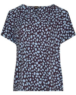 Evans Bar Detail Top - Blue