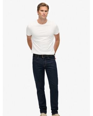 Superdry Vintage Slim Straight Leg Jeans - White