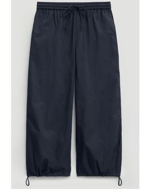 Hush Midnight Arden Cropped Cotton Pants - Blue