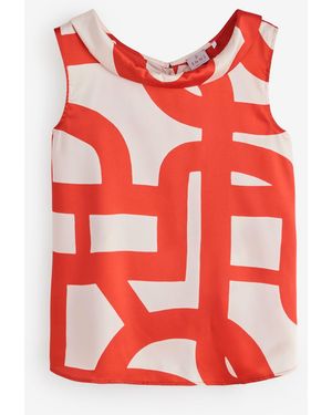 Marella Sleeveless Blouse - Red