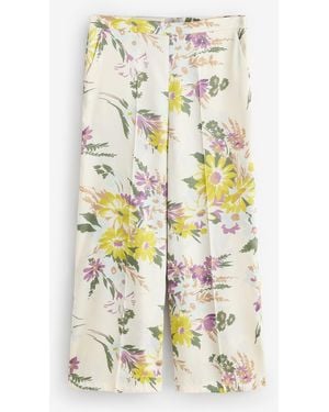 Marella Twill Pants - White