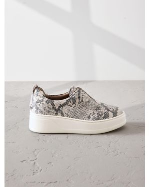 Next Forever Comfort Leather Wedge Sneakers - Gray